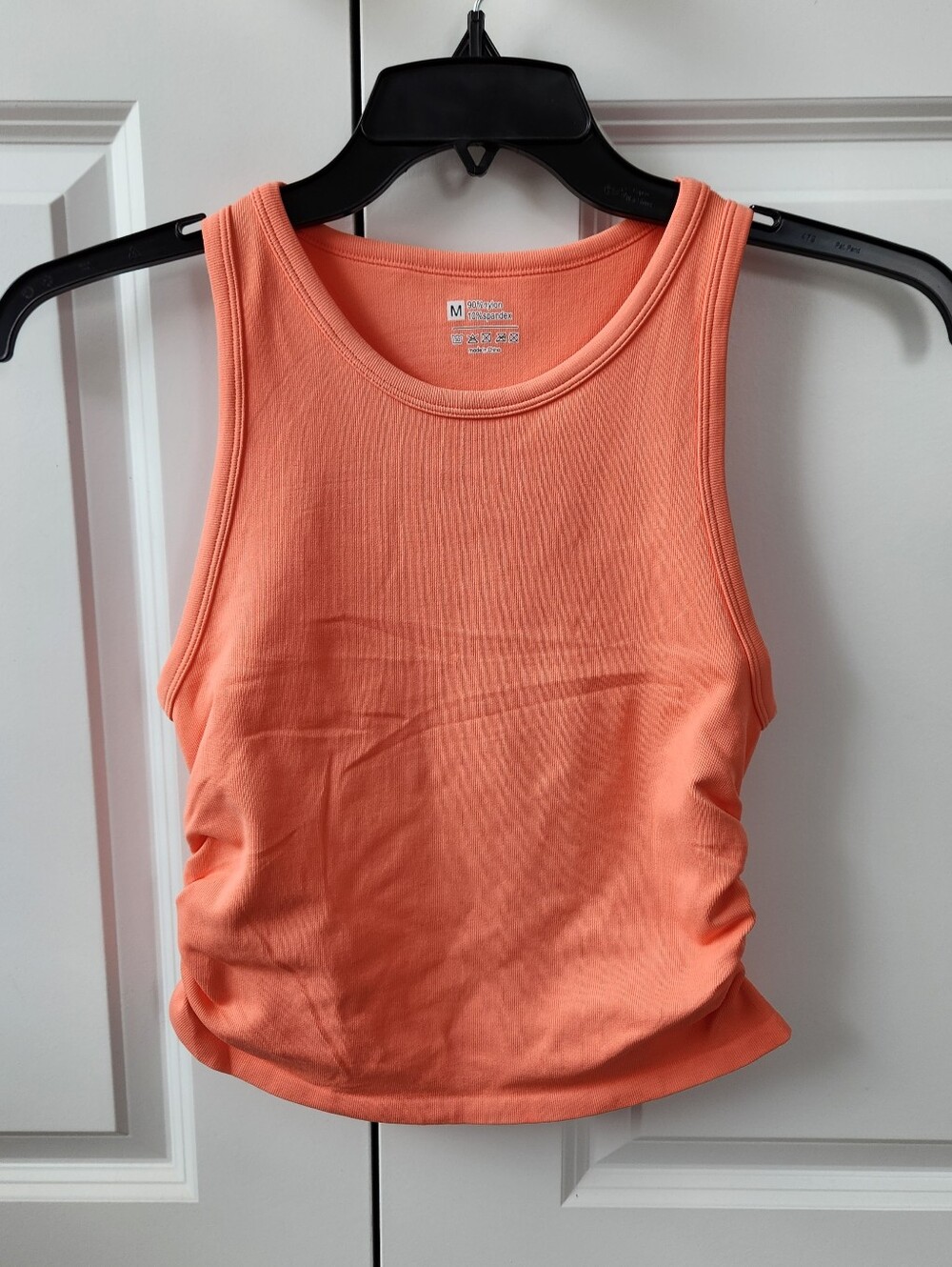 Cropped Stretchy Tank With Ruched Sides NWOT (Fits Like S Imo) - Picture 1 of 3